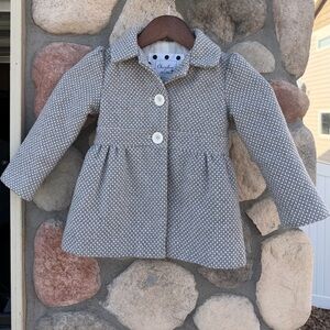 Chic Gray Kids Pea Coat